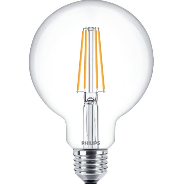 Ampoule à filament LED Globe G93 7W - 60W 806Lm Lumière chaude 2 700K Philips 8718699770501 | leonleds