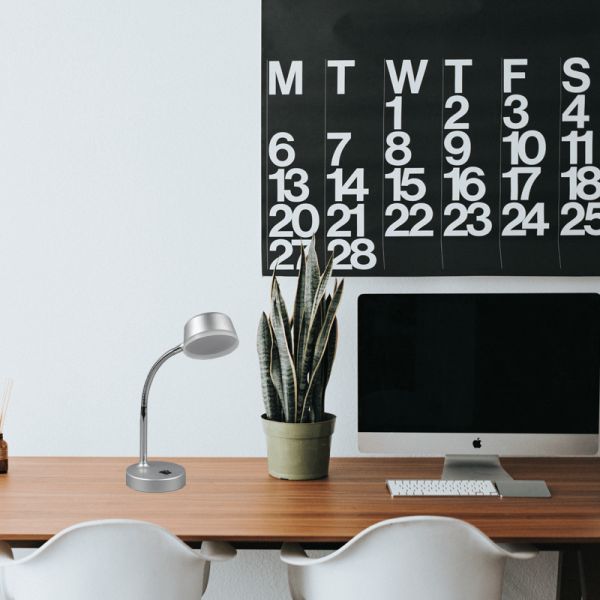 Flexo de mesa LED flexible Kiko titán ambiente