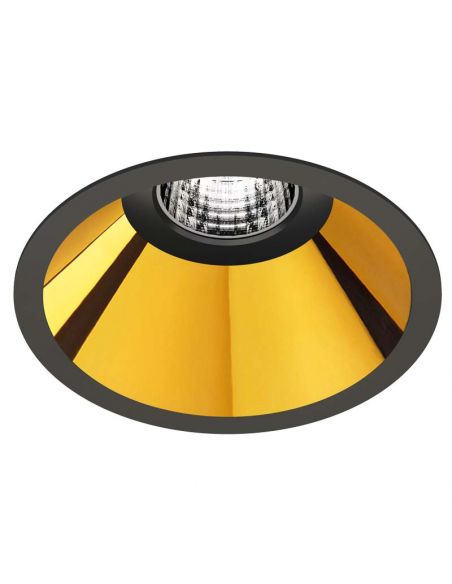 Shot Light M 5W Preto e Dourado da ArkosLight | leonleds