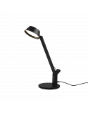 Candeeiro de mesa LED AVA preto ajustável com sensor