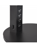 Flexo de mesa LED AVA negro regulable con sensor con USB