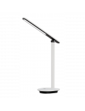 Candeeiro de mesa LED marfim preto e branco