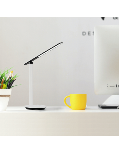 Flexo de mesa LED Ivory blanco y negro ambiente