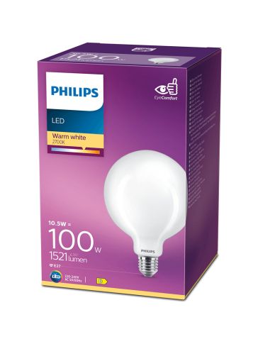 Bombilla E27 LED 10.5W - 100W LEDBulb Classic  8718699665142 Philips | LeonLeds