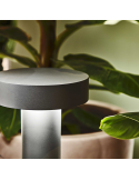Baliza de pie exterior grande Tesla big antracita ampliada