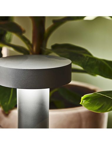 Baliza de pie exterior grande Tesla big antracita ampliada