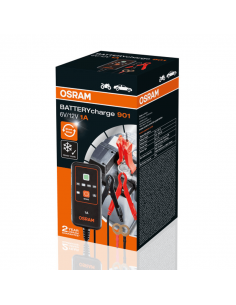 Cargador & Mantenedor inteligente de baterías de 6V y 12V de 1A BATTERYcharge 901 4062172248563 Osram | LeonLeds
