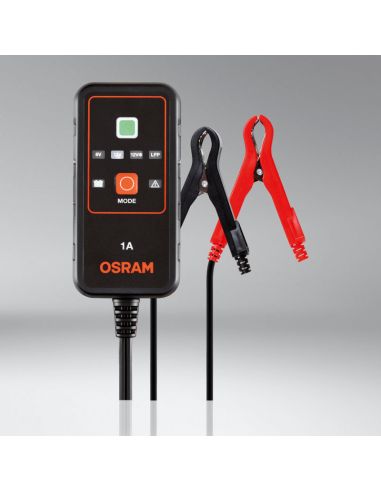 Cargador & Mantenedor inteligente de baterías de 6V y 12V de 1A BATTERYcharge 901 4062172248563 Osram | LeonLeds