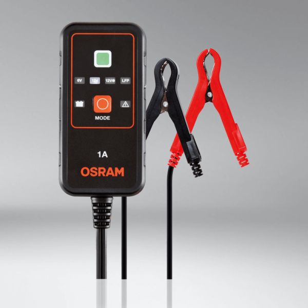 Cargador & Mantenedor inteligente de baterías de 6V y 12V de 1A BATTERYcharge 901 4062172248563 Osram | LeonLeds
