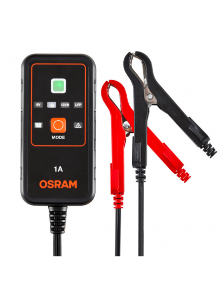 Chargeur et mainteneur de batterie intelligent 6V et 12V 1A BATTERYcharge 901 4062172248563 Osram | leonleds