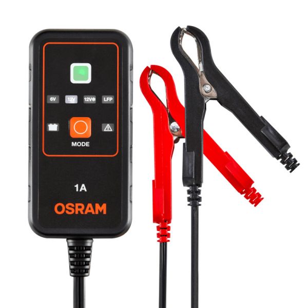 Chargeur et mainteneur de batterie intelligent 6V et 12V 1A BATTERYcharge 901 4062172248563 Osram | leonleds