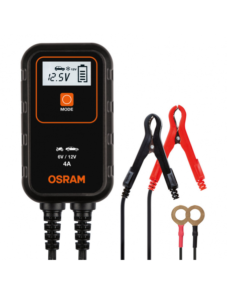 Cargador y Mantenedor inteligente de baterías de 6V y 12V de 4A BATTERYcharge 904 4052899620520 | LeonLeds