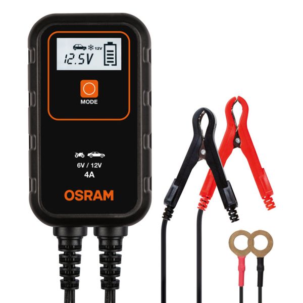 Cargador y Mantenedor inteligente de baterías de 6V y 12V de 4A BATTERYcharge 904 4052899620520 | LeonLeds