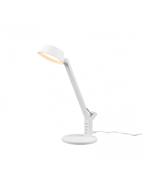 Lampe à poser Ava LED blanche avec chargement USB