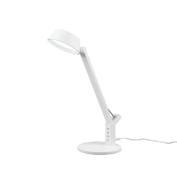 Flexo de mesa LED Ava blanco con USB de carga luz apagada