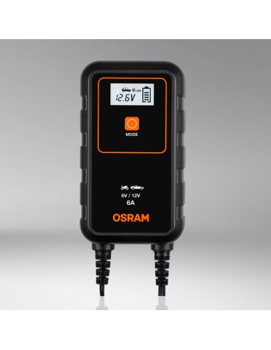 Chargeur Intelligent pour Moto ou Voiture 6V et 12V 6A BATTERYcharge 906 Osram | leonleds