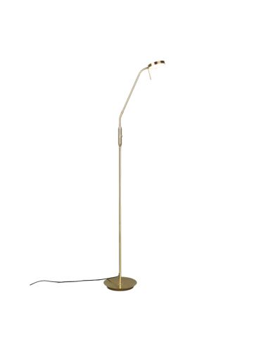 Lampadaire LED lecture Monza bronze mat