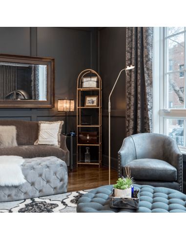 Candeeiro de chão Monza de leitura...