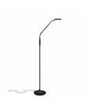Candeeiro de pé LED Monza preto flexível