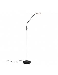 Candeeiro de pé LED Monza preto flexível