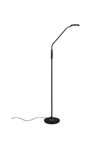 Flexo de pie LED Monza negro flexible