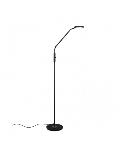 Flexo de pie LED Monza negro flexible