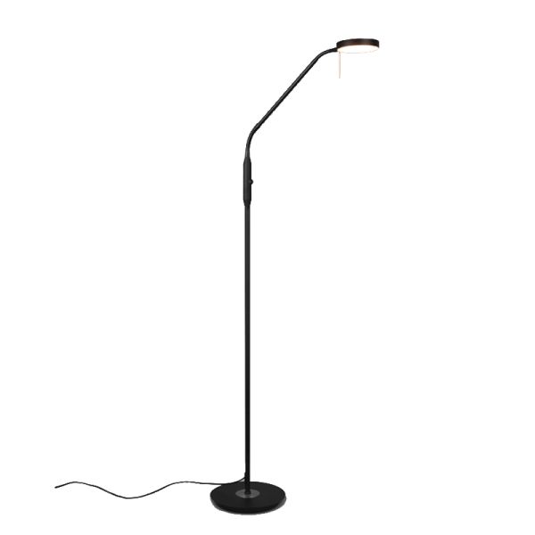 Flexo de pie LED Monza negro flexible