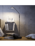 Flexo de pie LED Monza negro flexible ambiente