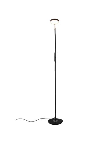 Lampadaire LED Monza noir flexible Trio