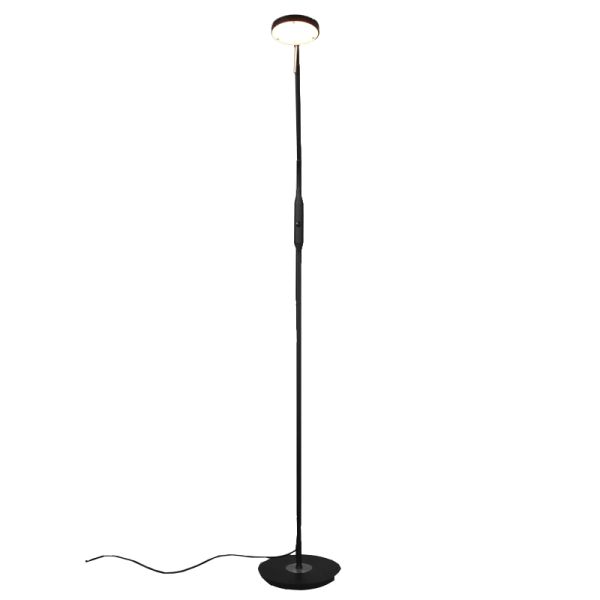 Lampadaire LED Monza noir flexible Trio