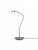 Flexo de mesa LED orientable Monza níquel mate