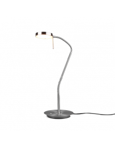 Flexo de mesa LED orientable Monza níquel mate
