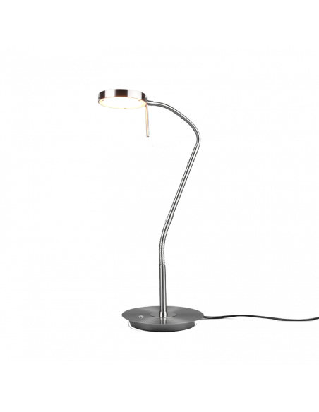 Flexo de mesa LED orientable Monza níquel mate