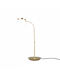 Lámpara de mesa LED de estudio Monza bronce mate
