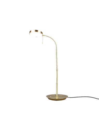Lámpara de mesa LED de estudio Monza bronce mate