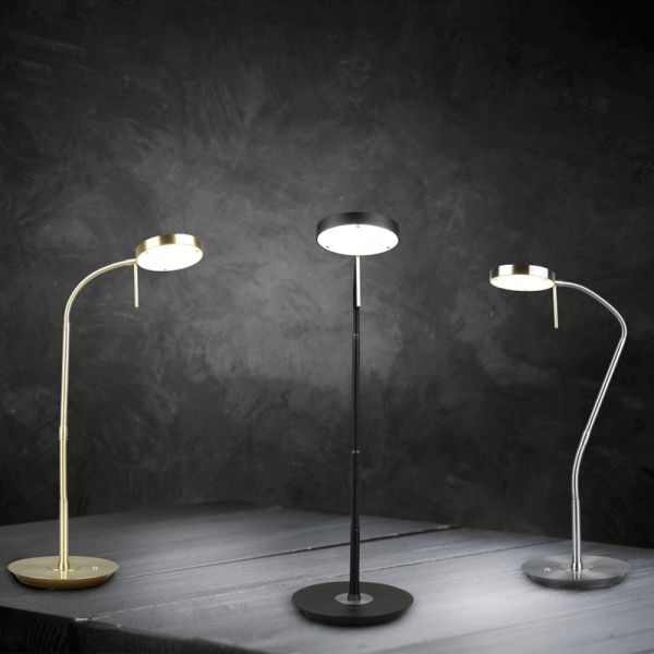 Lámpara de mesa LED de estudio Monza bronce mate Trio Lighting