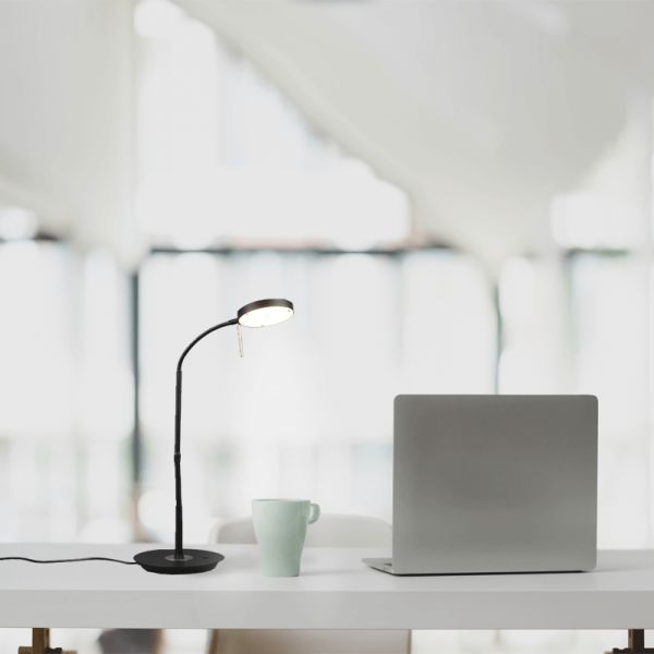 Lámpara de mesa de estudio LED flexible Monza ambiente
