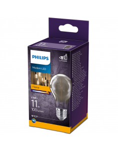 Bombilla LED espejo A60 Smoky E27 2.3W - 11W 1.800K 8718699759636 Philips | LeonLeds 2