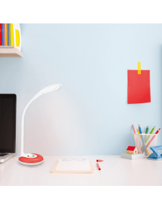 Flexo de mesa LED Krait blanco con luz regulable RGB 2