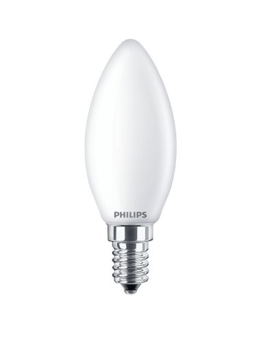 Bombilla LED E14 6.5W - 60W B35 Vela Classic Philips | LeonLeds