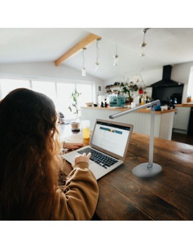 Lâmpada LED Espada minimalista antracite regulável ambiente