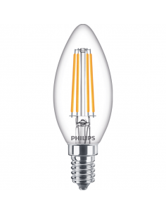 Bombilla E14 LED 6.5W - 60W Vela Filamentos 8718699762193 Philips | LeonLeds 2