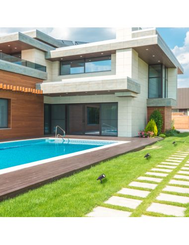 Proyector exterior de aluminio Inside 1xG9 antracita ambiente