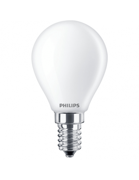 Bombilla LED E14 2,2W P45 Philips Esférica Mate 8718699763411 | LeonLeds