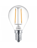 Bombilla LED esférica de filamento 2,2W - 25W P45 Philips | LeonLeds