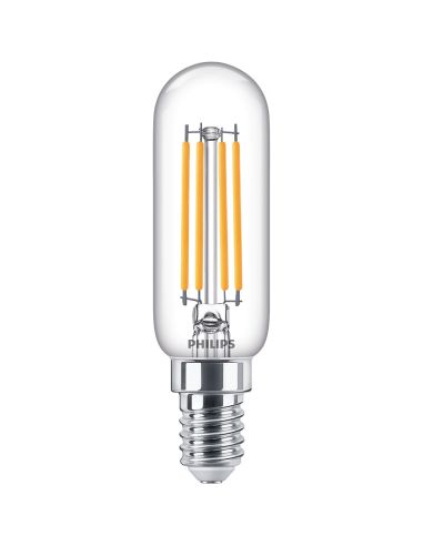 Bombilla LED E14 T25L 4.5W - 40W 2700K especial extractor Philips | LeonLeds