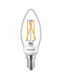 Ampoule bougie LED 5W - 40W Interrupteur de scène à filament 8718699772154 Philips | leonleds