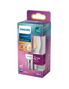 Bombilla vela LED 5W - 40W de Filamento Scene Switch 8718699772154 Philips | LeonLeds