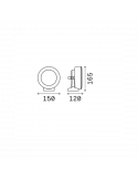 Aplique exterior articulable Tommy IP66 medidas