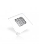Plafón LED para cuadrado de color Blanco Oro Gris metalizado Empotrable para barco autobus camión taxi grua ambulancia FT-047 LE